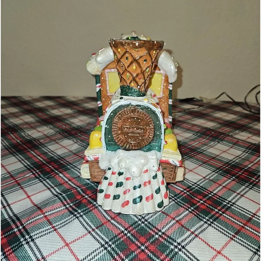Gingerbread Cookies Fiber Optic Lighted Holiday Train